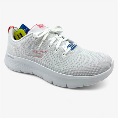 Skechers Go Walk Flex Cali White Hot Coral Womens Size 9.5 Athletic Sneaker
