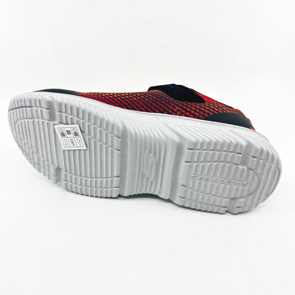 Skechers Go Run 650 Norvo Black Red Kids Size 5 Sneakers