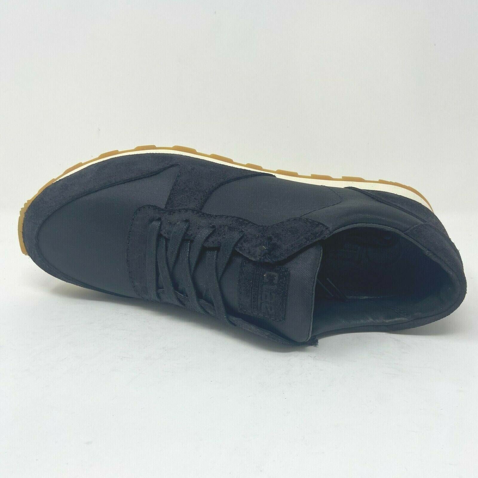 Clae Hayward Black Waxed Suede Mens Premium Casual Sneakers