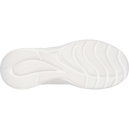 Women's Wide Fit Skechers 117485 Bobs Sport Squad Waves Just Wading Trainers