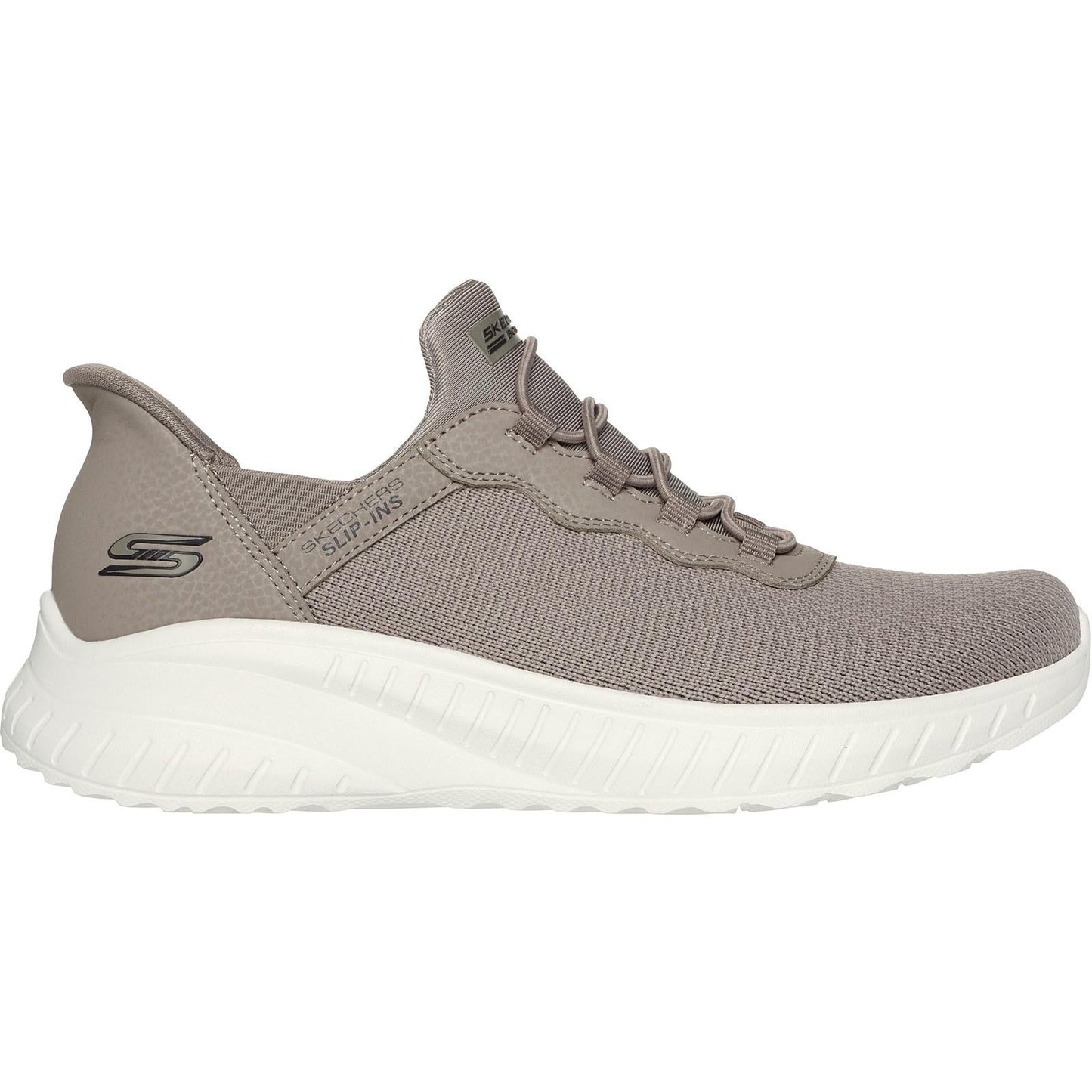 Women's Wide Fit Skechers 117500 Bobs Squad Chaos Daily Inspiration Trainer