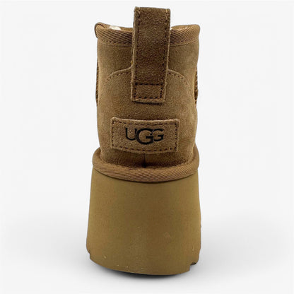 UGG Classic Ultra Mini New Heights Chestnut Womens Size 7 Boot Platform
