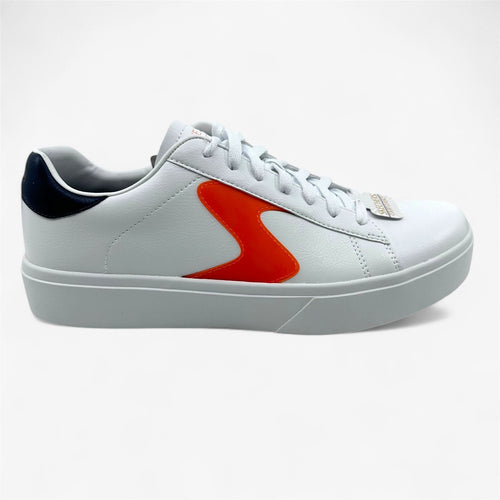 Skechers Eden LX Remembrance White Orange Mens Athletic Court Classics Sneaker