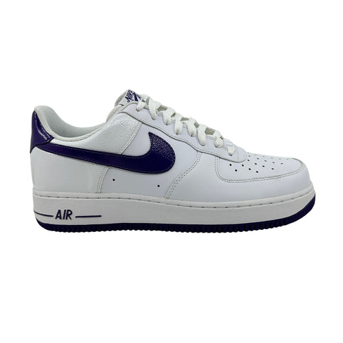 Nike Air Force 1 '07 White Club Purple Mens Athletic Sneaker