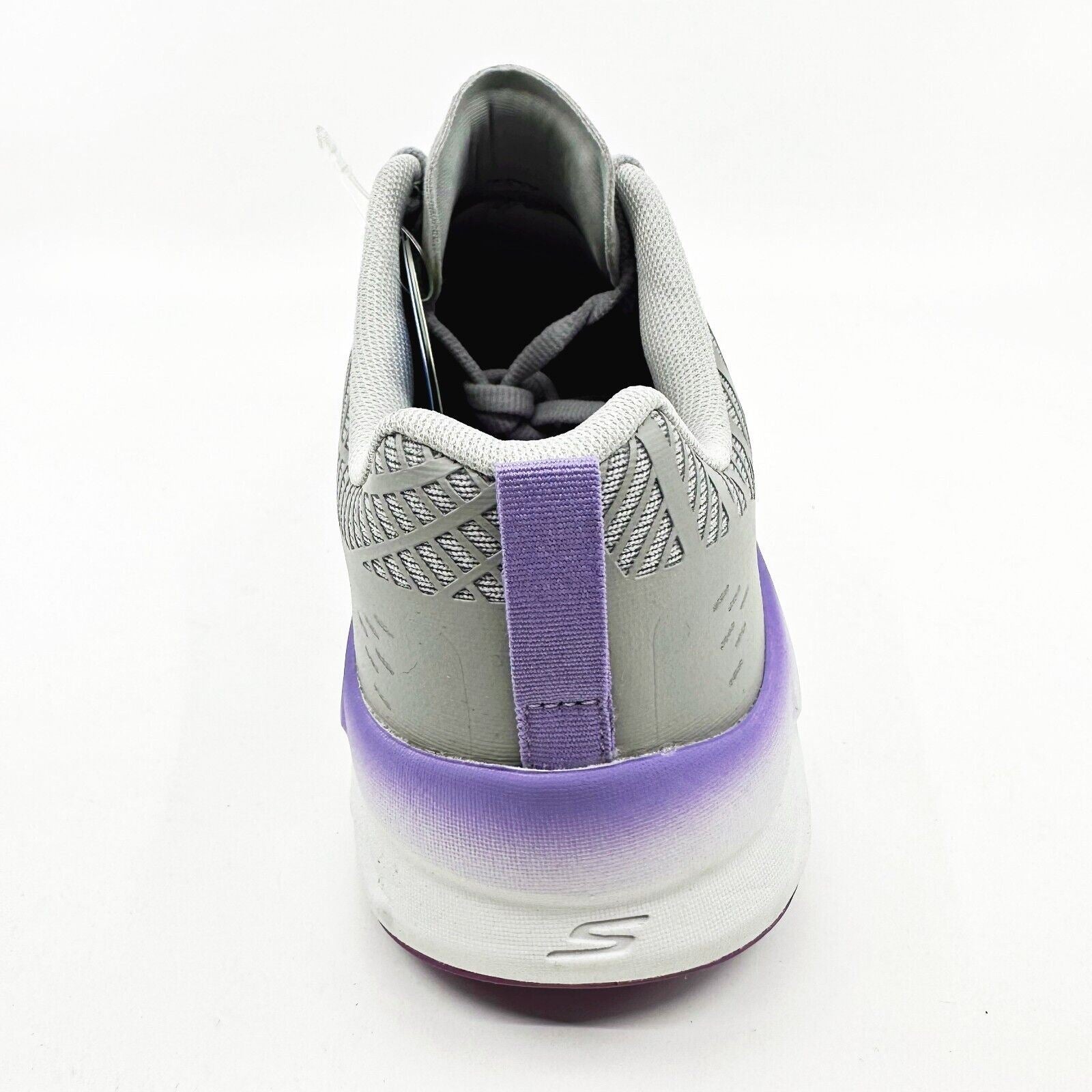 Skechers Go Run Balance 2 Gray Purple Womens Athletic Running Shoes