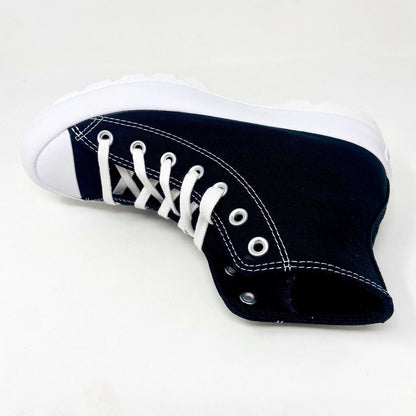 Converse Chuck Taylor All Star Lugged High Black White Platform Womens Sneakers