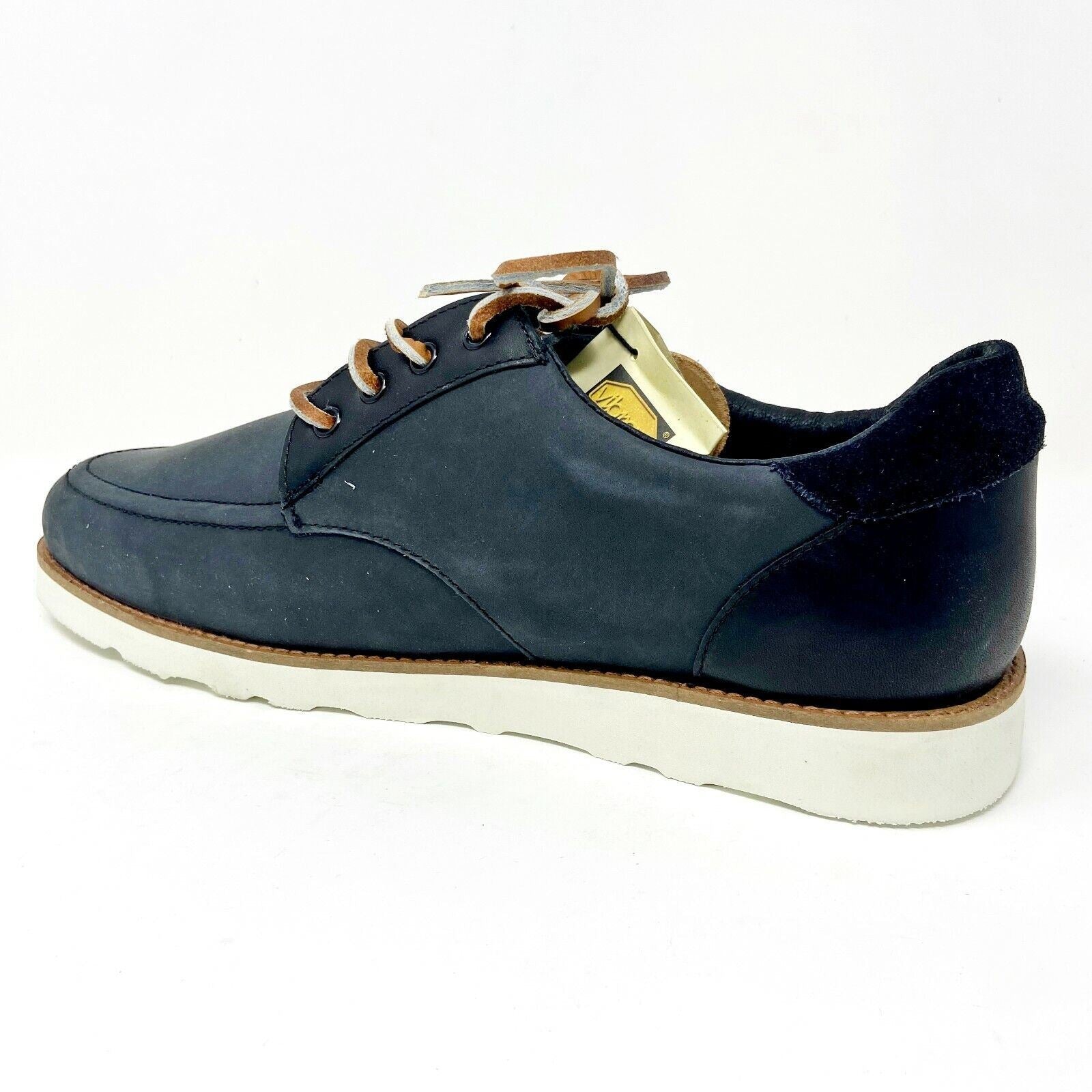 Clae Nicholson Black Leather Vibram Mens Premium Casual Sneakers