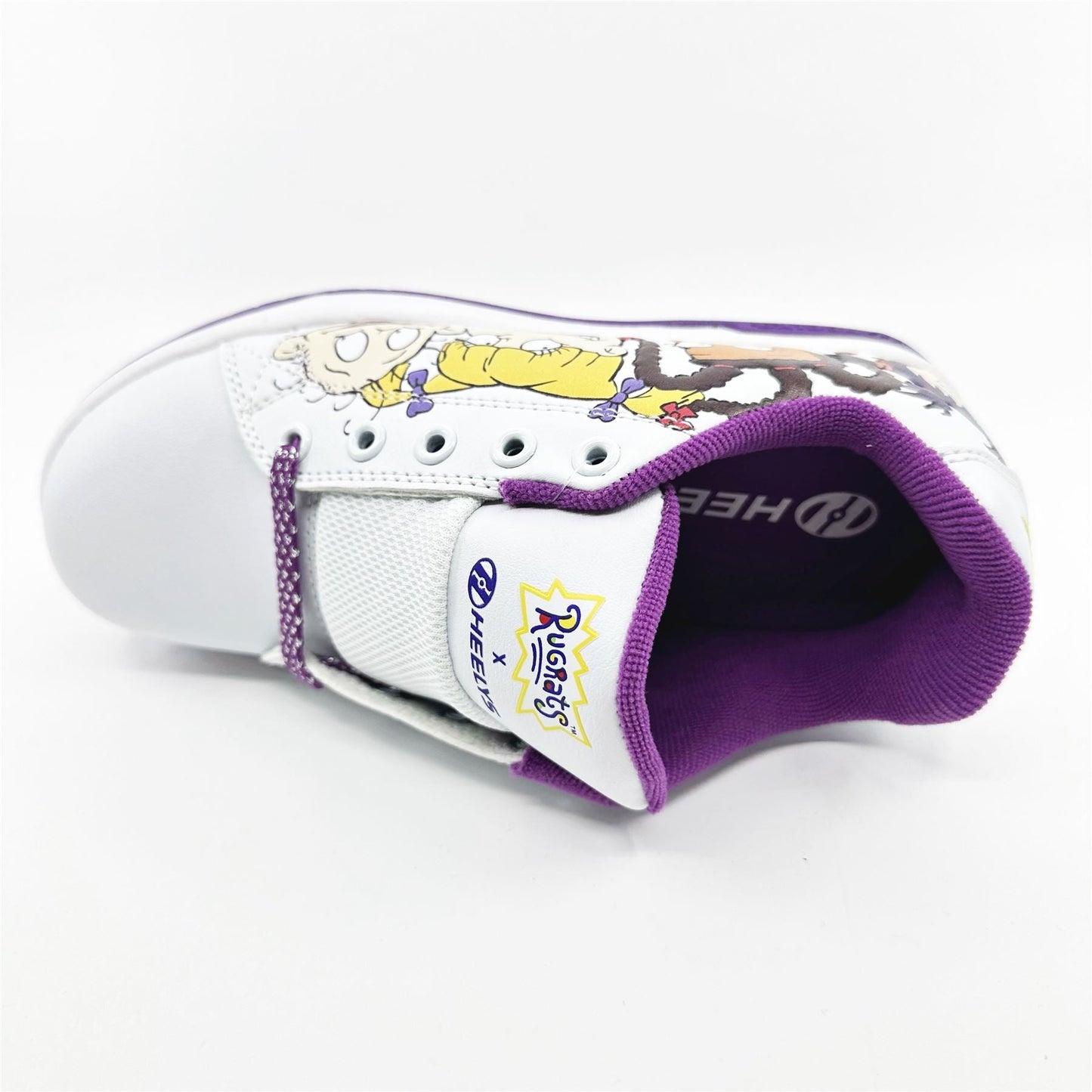 Heelys Split Rugrats White Purple Yellow Kids Athletic Sneaker