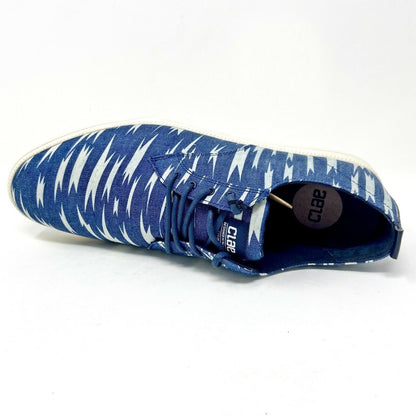 Clae Ellington Textile Deep Navy Bolt Canvas Mens Premium Casual Sneakers