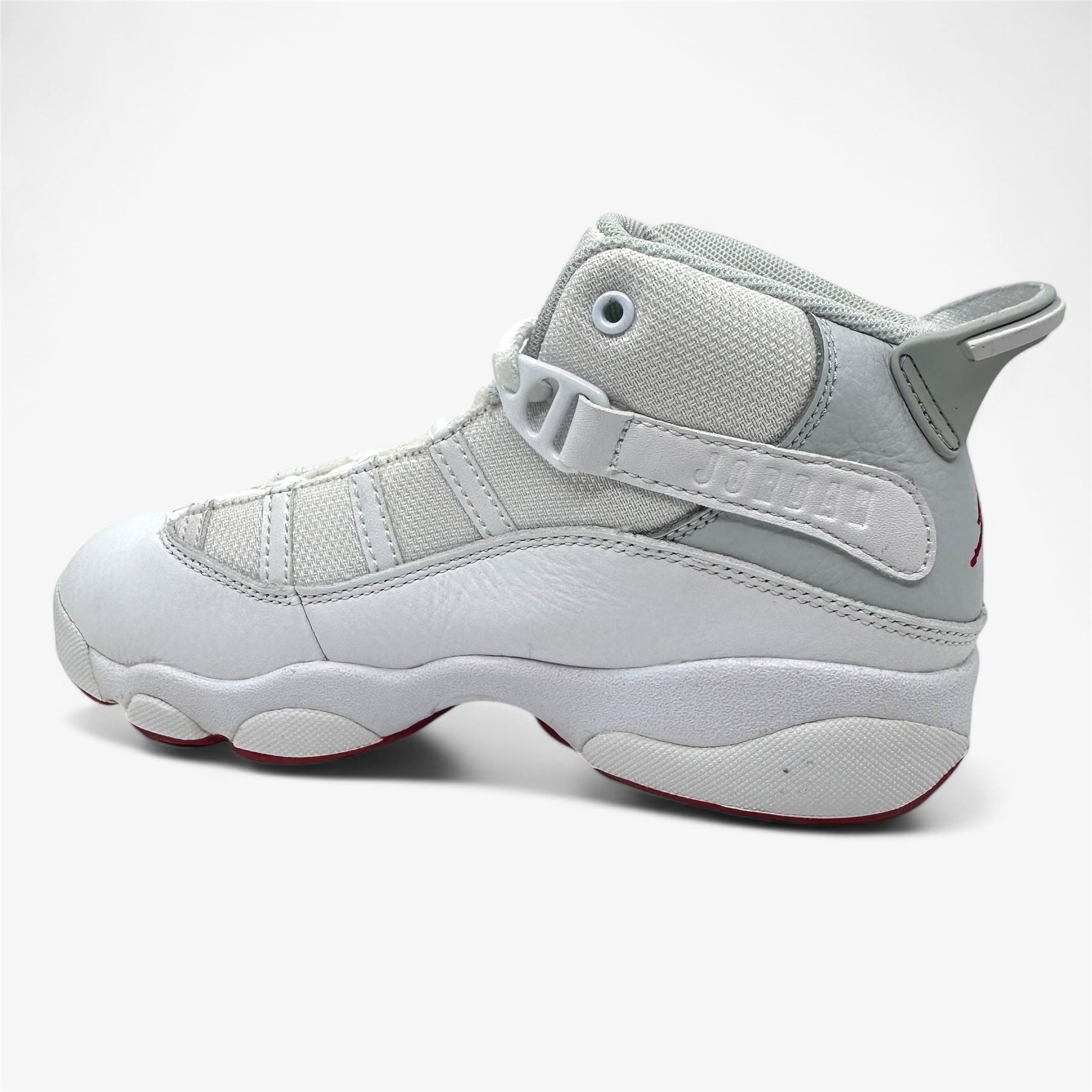 Jordan 6 Rings PS White Mystic Hibiscus Kids Size 2 Athletic Sneaker