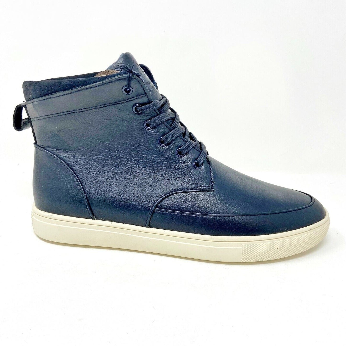 Clae Hamilton SP Deep Navy Tumbled Leather Mens Premium Casual Sneakers