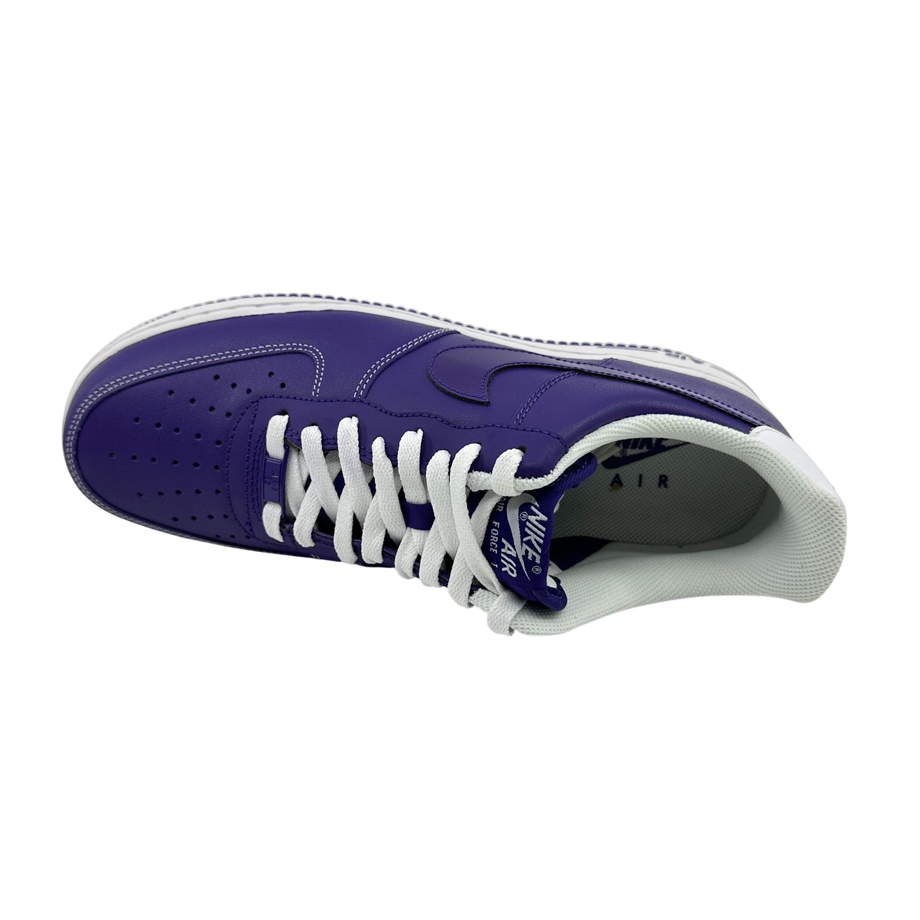Nike Air Force 1 Court Purple White Mens Athletic Sneaker