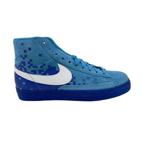 Nike Blazer High Scuba Blue White Mens Athletic Sneaker