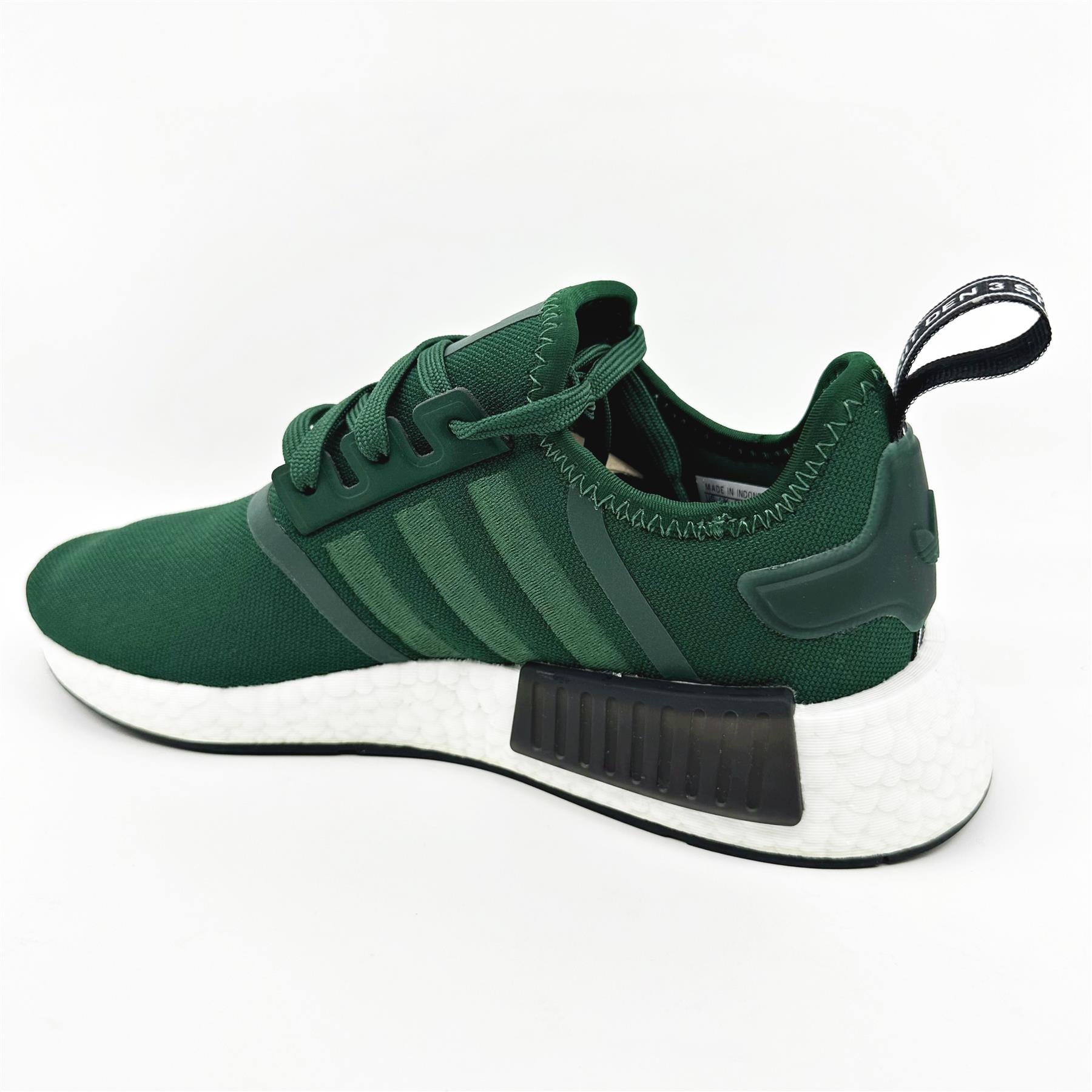 adidas NMD R1 Green White Black Women Athletic Sneaker HQ4280