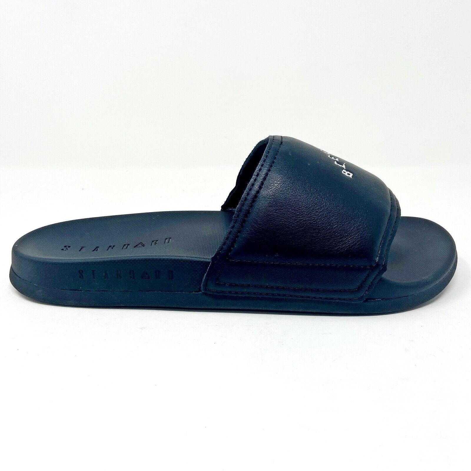 STNDRD Standard Los Angeles Monaco Blessed Black Mens Slides Sandals