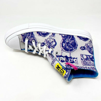 Converse Chinatown Market Chuck 70 Hi White Purple Batman Mens Sneakers 167512C