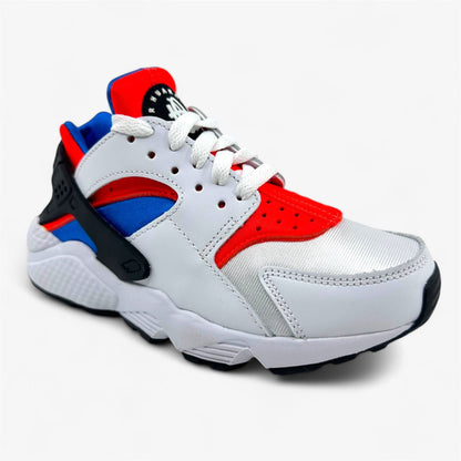 Nike Air Huarache White Black Bright Crimson Womens Size 6 Athletic Sneaker