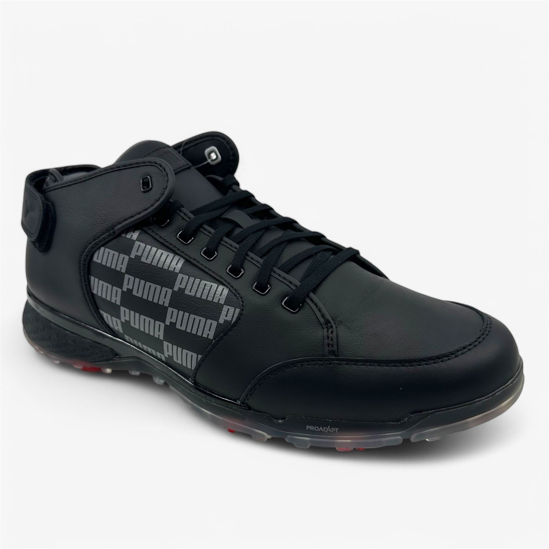 PUMA Proadapt Mid Black Quiet Shade Mens Size 12.5 Waterproof Golf Shoes