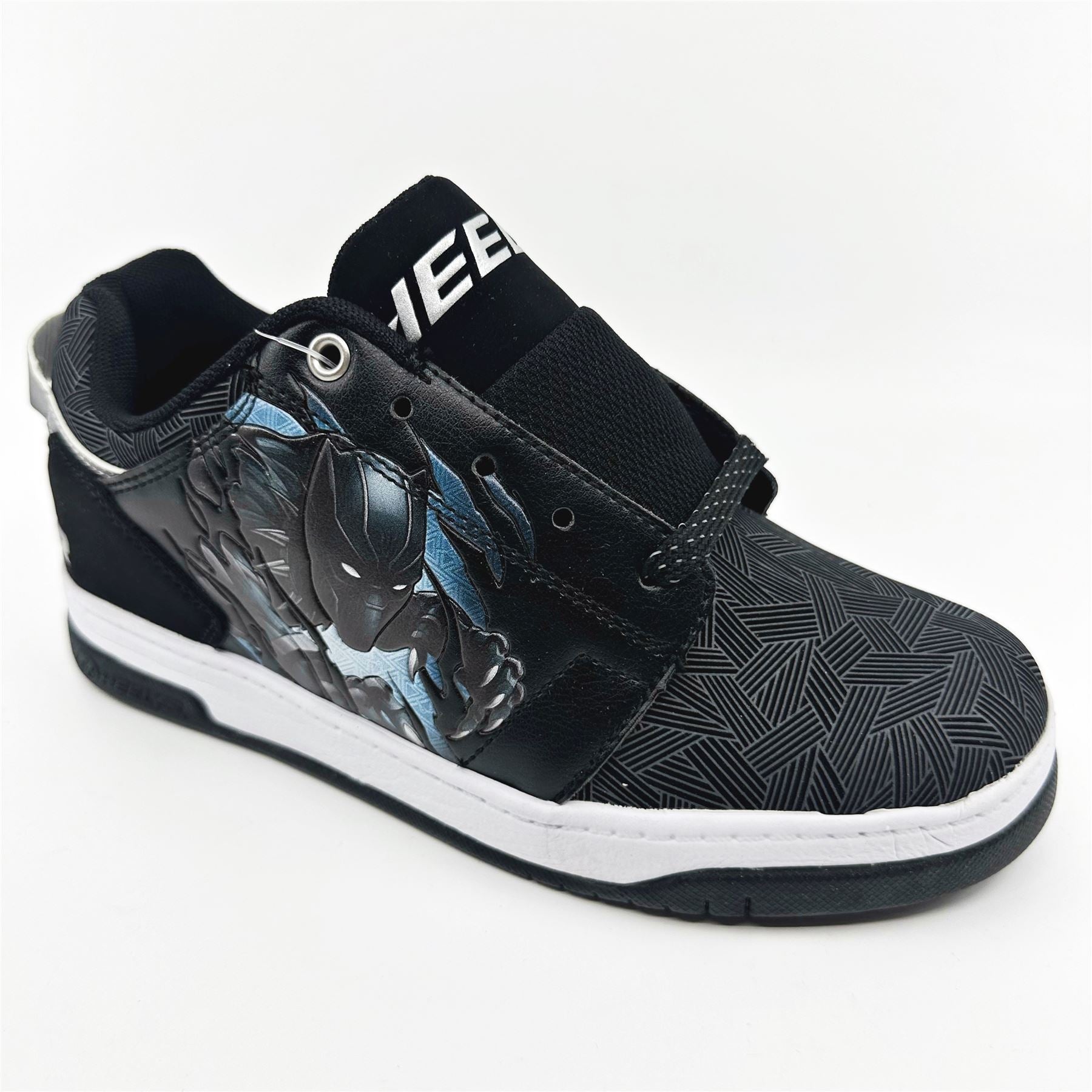 Heelys Voyager Avengers Black Silver Kids Athletic Sneaker