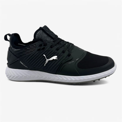 PUMA Ignite Pwradapt Caged Black Silver Mens Size 8 Waterproof Golf Shoes
