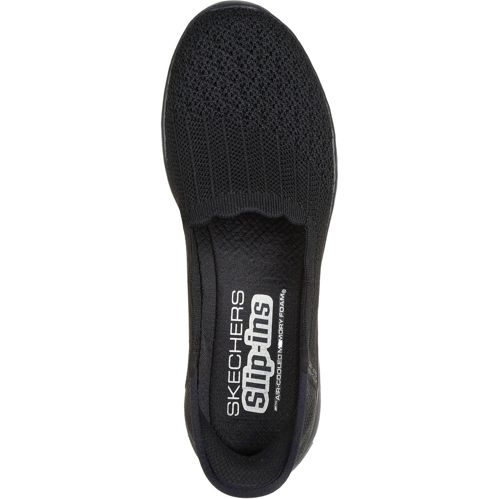 Women's Wide Fit Skechers 158980 Slip-ins Seager Believe It Shoes