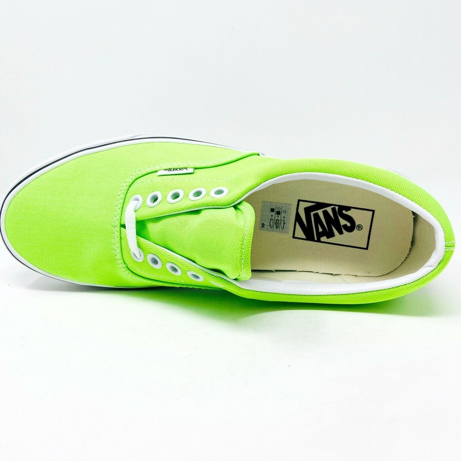 Vans Era (Neon) Gecko Green True White Womens Casual Shoes Sneakers