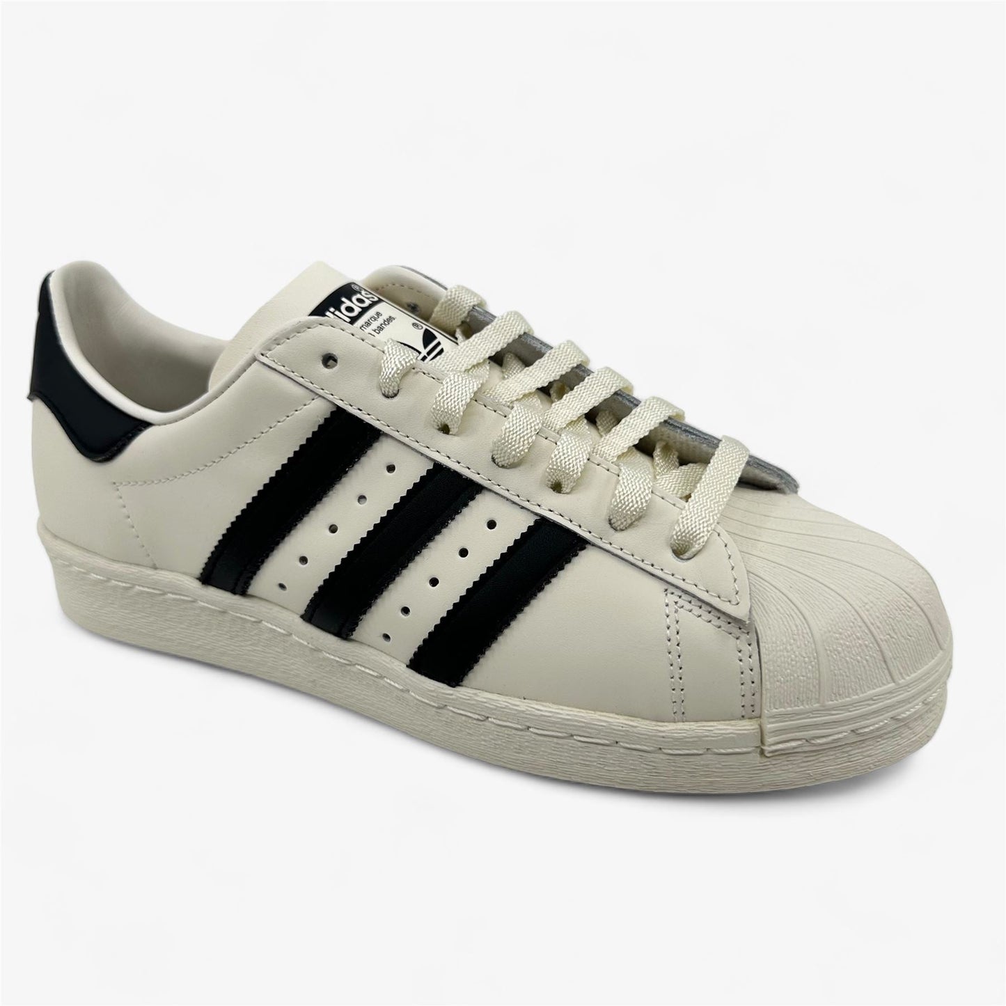 Adidas Superstar 82 Cloud White Black Mens Athletic Sneaker