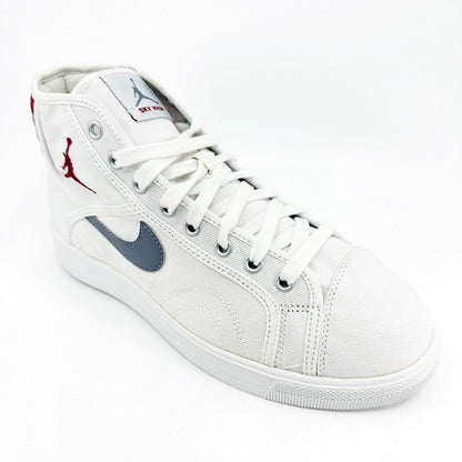 Jordan Sky High Canvas White Varsity Red Cement Grey Mens Sneakers 407282 101