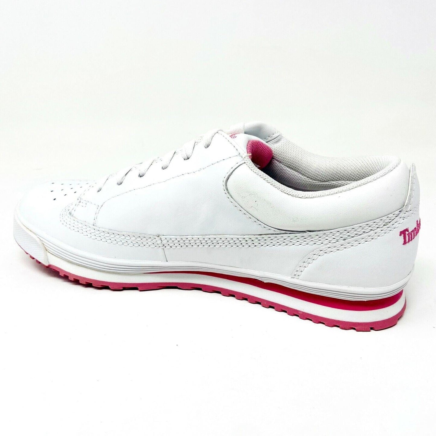 Timberland Timbercourt White Leather Womens Casual Sneakers 18383