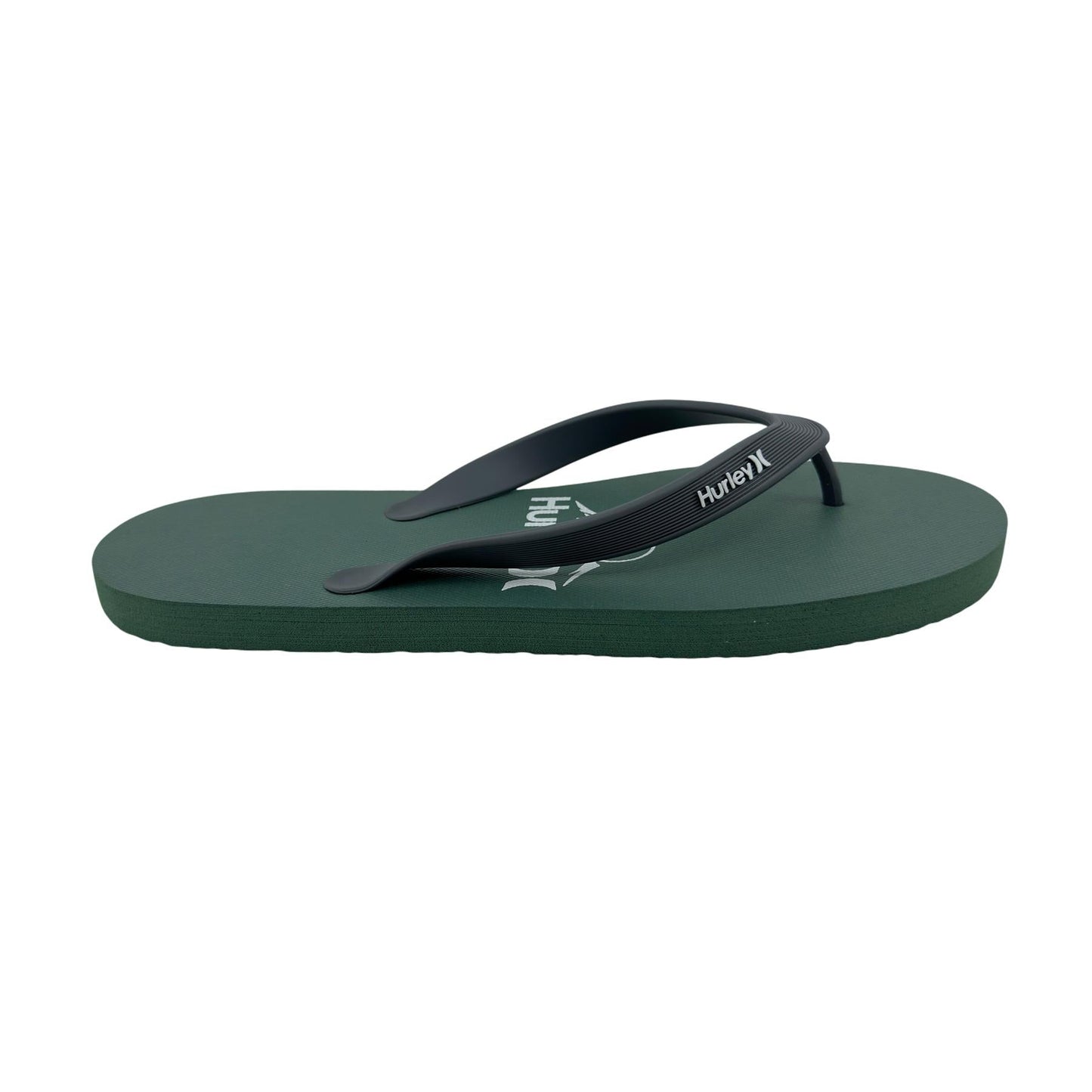 Hurley Logo Green White Mens Sandal Pool Beach Flip Flop