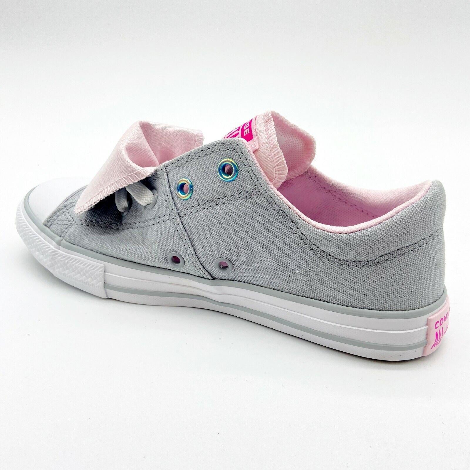 Converse CTAS Maddie Slip Wolf Grey Pink White Kids Casual Shoes 665988F