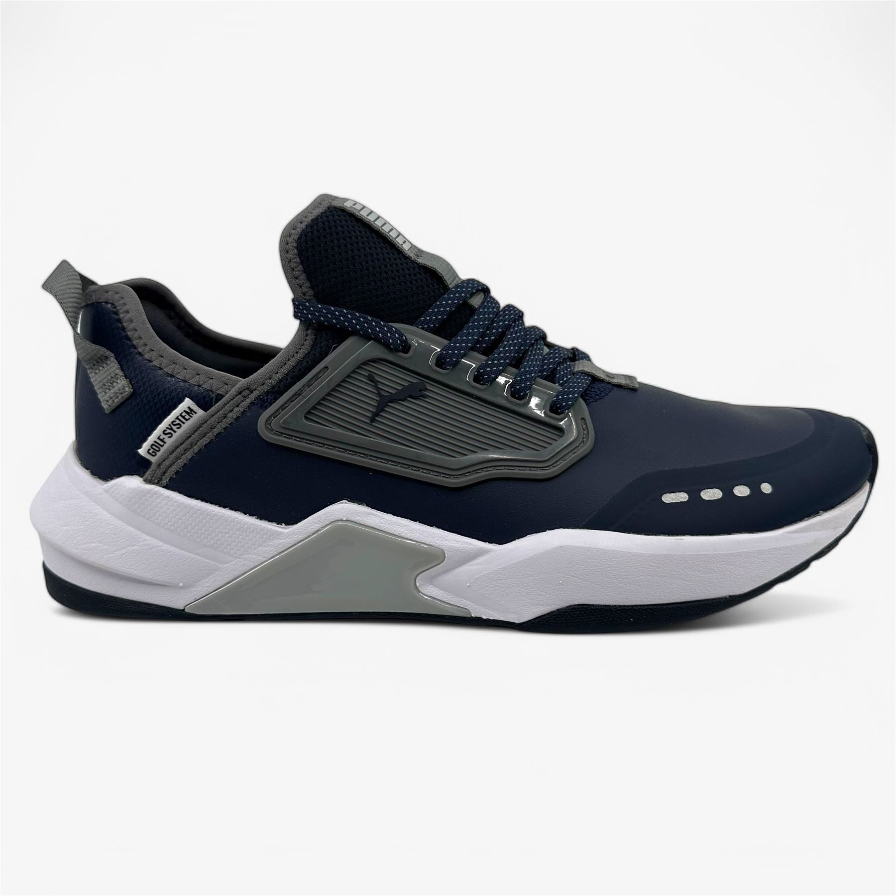PUMA GS One Navy Quiet Shade Mens Waterproof Golf Shoes