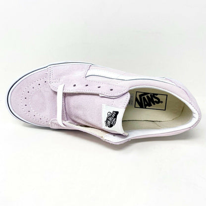 Vans SK8 Low Orchid Ice True White Womens Suede Casual Shoes Sneakers