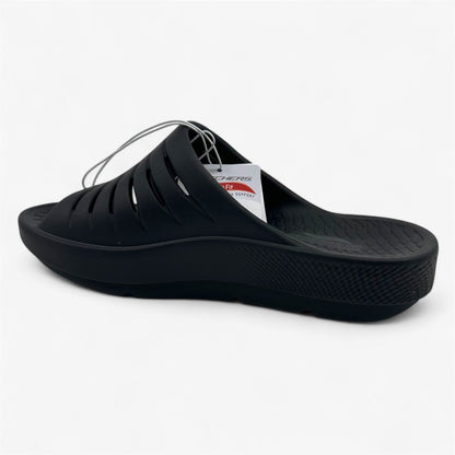 Skechers Go Recover Refresh Black Womens Sandal Slip-On