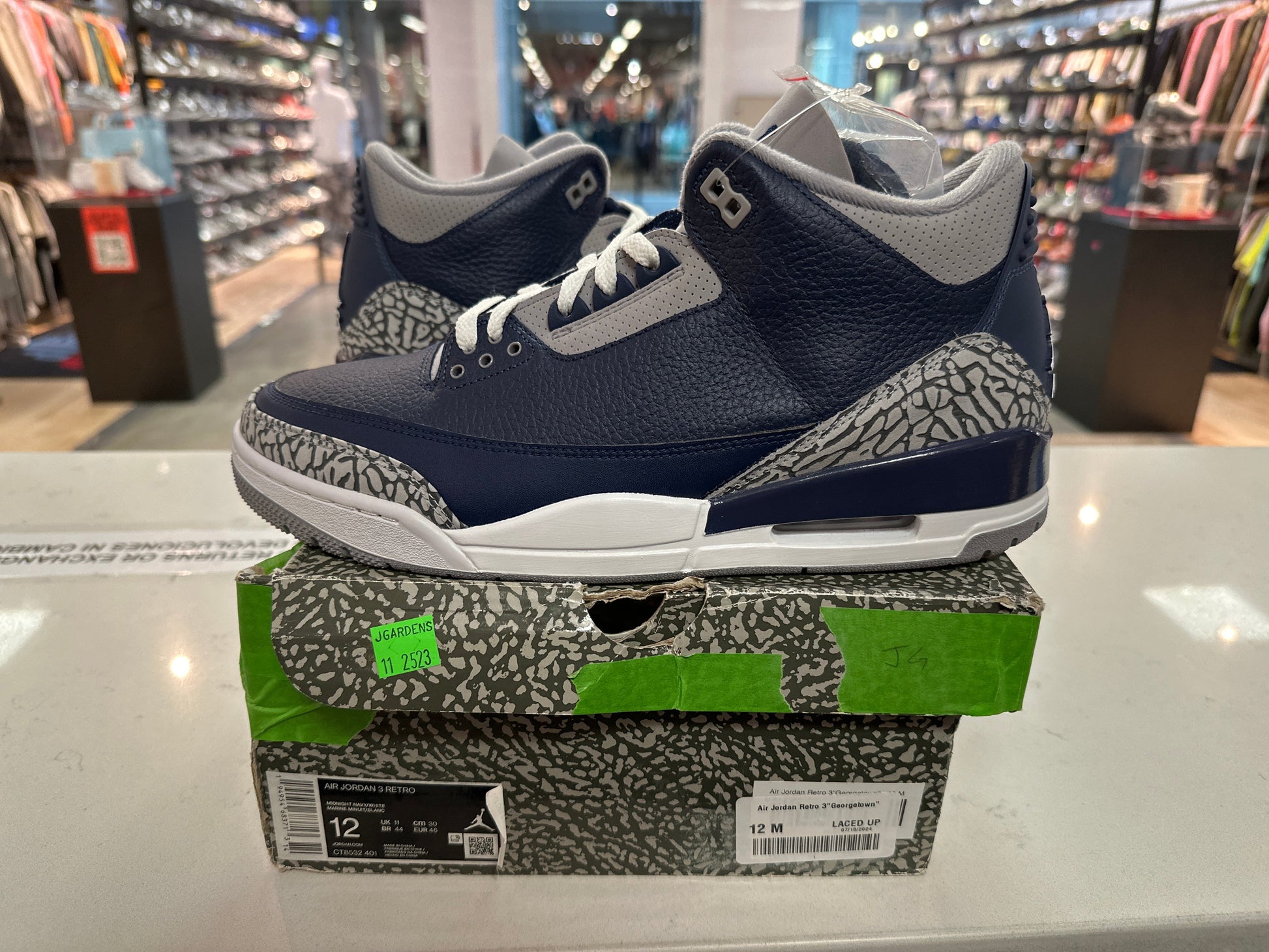 Air Jordan Retro 3"Georgetown" Conditional