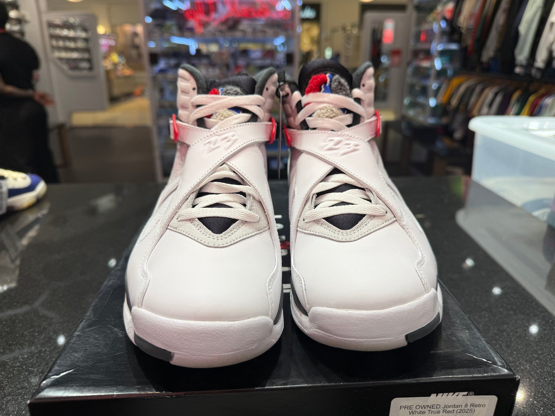 PRE OWNED Jordan 8 Retro White True Red (2025)