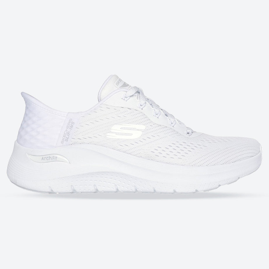 Women's Wide Fit Skechers 150066 Slip-ins Arch Fit 2.0 Easy Chic Trainers