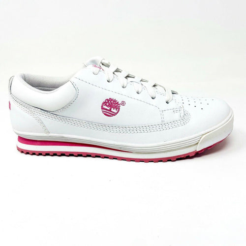 Timberland Timbercourt White Leather Womens Casual Sneakers 18383