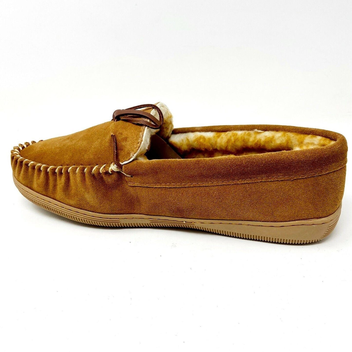 Tamarac Camper Tan Cowhide Mens Size 15 Wide Moccasin Comfort Slippers Shoes