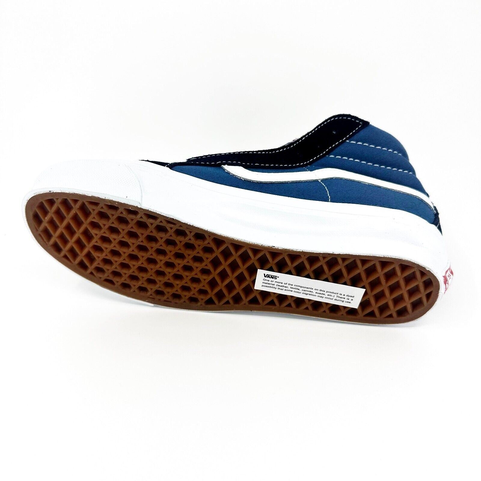 Vans Vault OG Sk8 Hi LX (Suede Canvas) Navy Blue Black Womens Sneakers