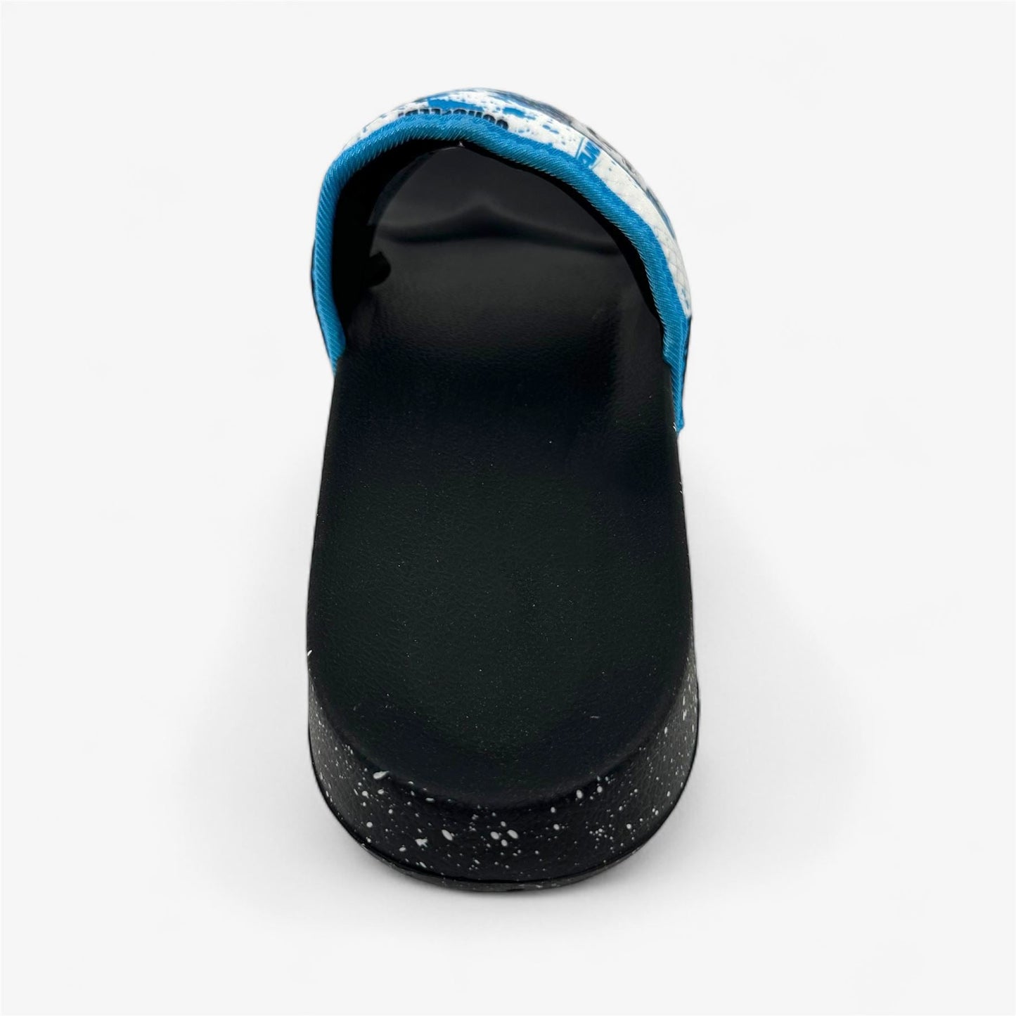 AND1 Shatter Black Light Blue White Mens Sandal Slide