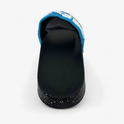 AND1 Shatter Black Light Blue White Mens Sandal Slide