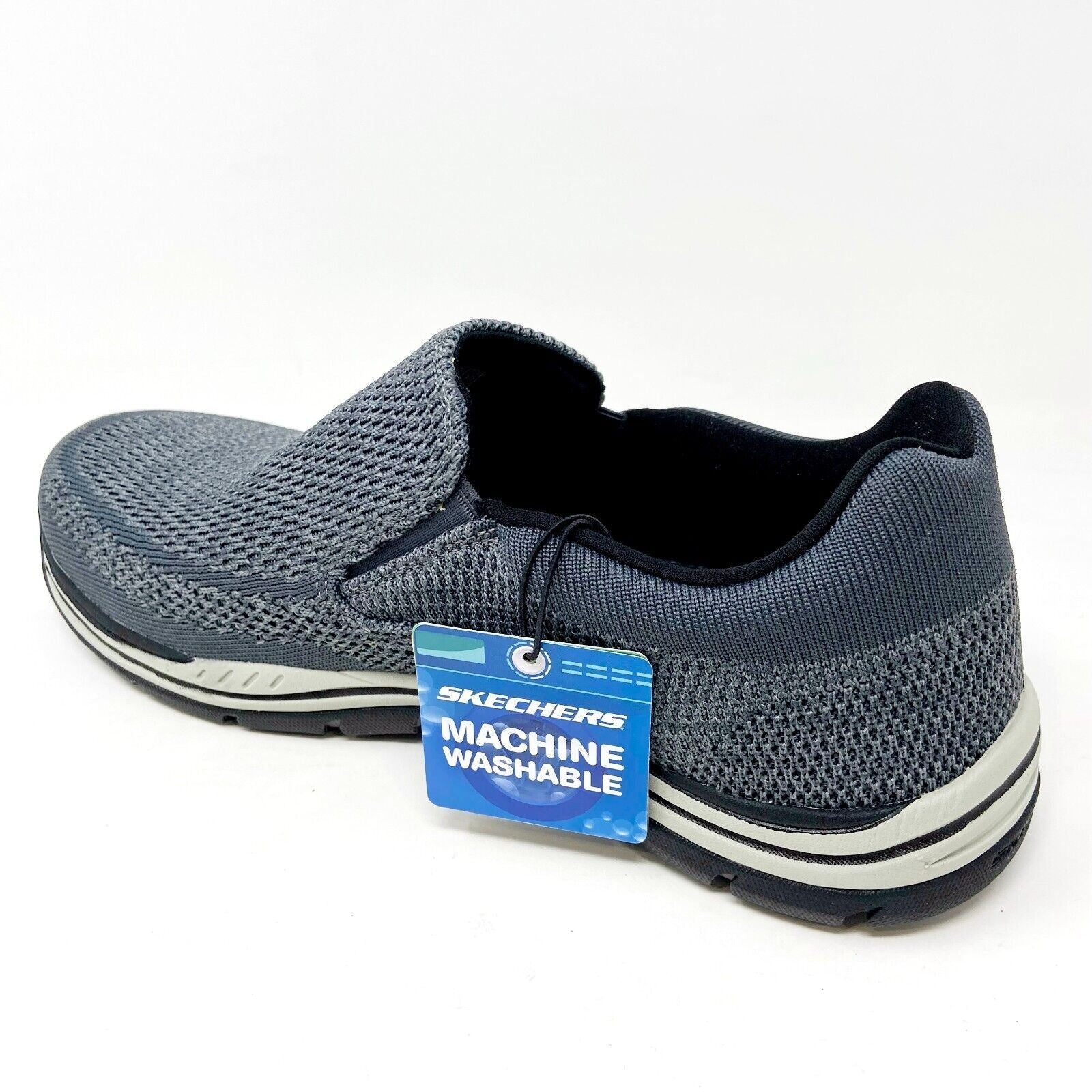 Skechers Expected Gomel Gray Mens Size 8 Relaxed Fit Memory Foam Sneakers