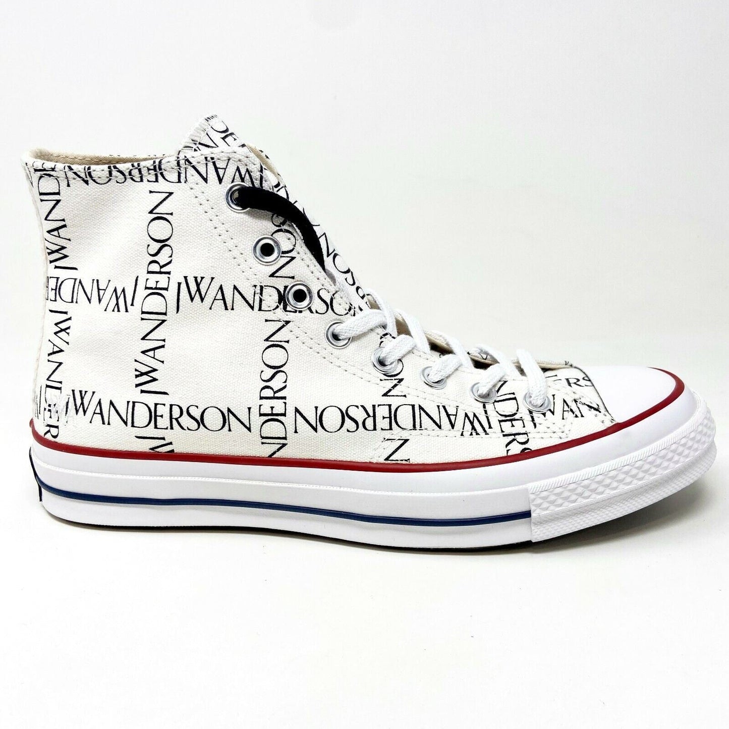 Converse Chuck 70 Hi Grid JW Anderson White Black 160808C Womens Size 7.5