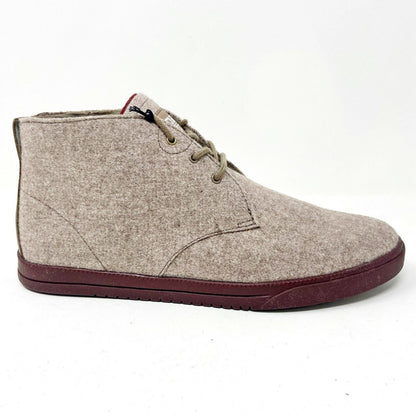 Clae Strayhorn Textile Sage Wool Oxblood Mens Casual Sneakers