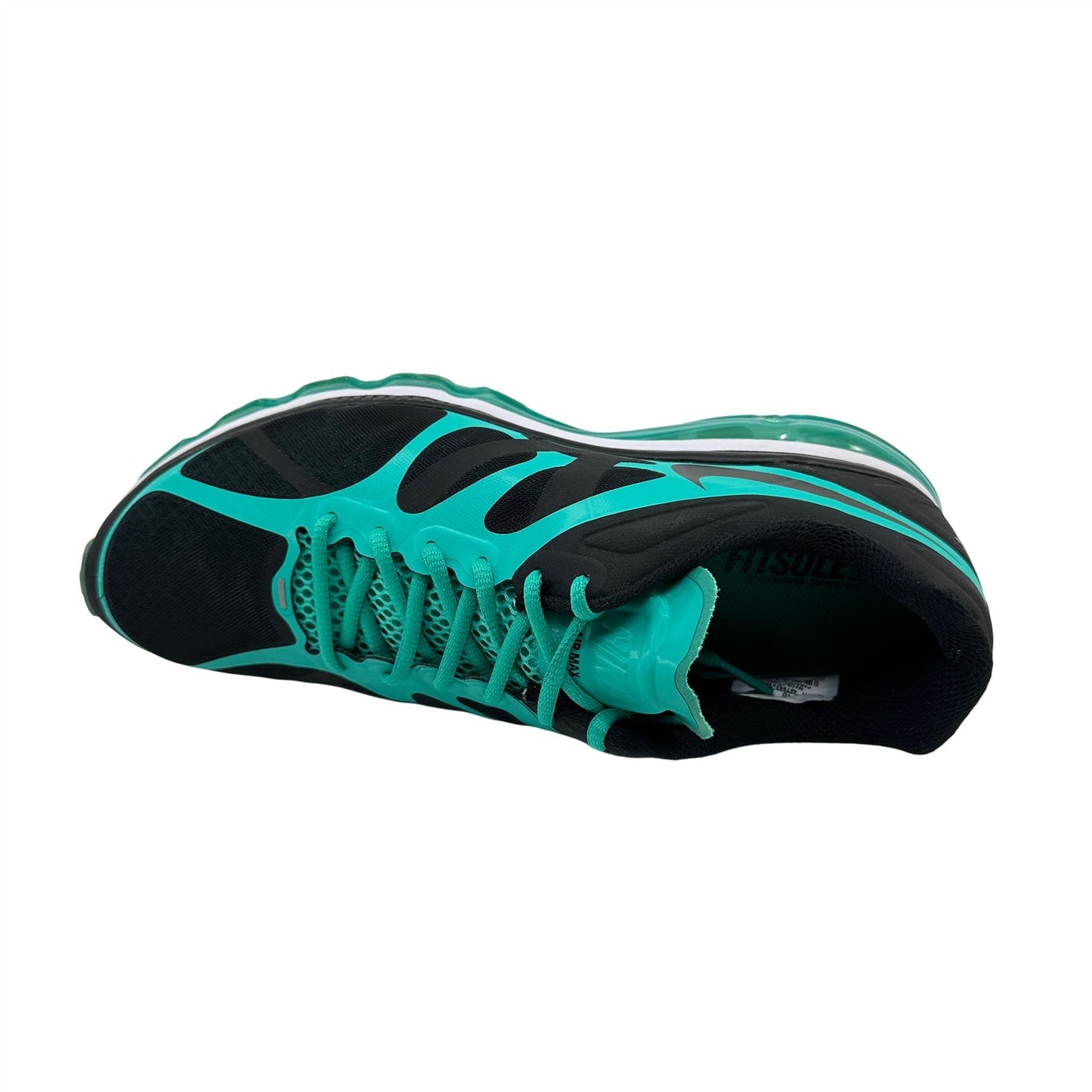 Nike Air Max+ 2012 Black New Green Mens Athletic Sneaker