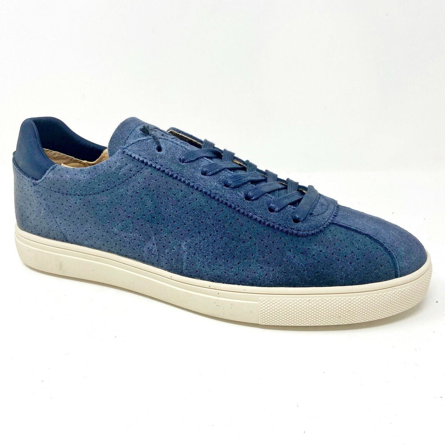 Clae Noah Deep Navy Waxed Suede Mens Premium Casual Sneakers
