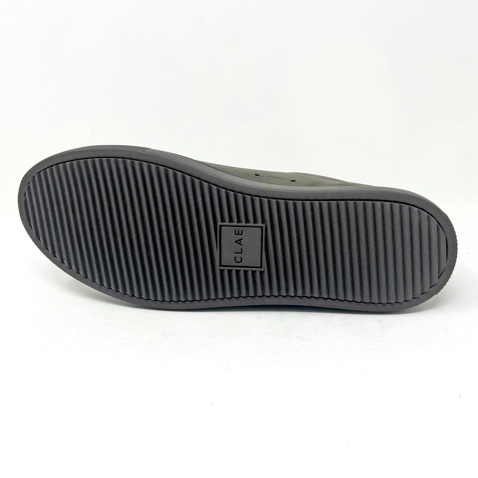 Clae Bradley Dark Charcoal Nubuck Mens Premium Casual Sneakers