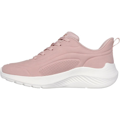 Women's Wide Fit Skechers 117485 Bobs Sport Squad Waves Just Wading Trainers