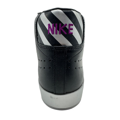 Nike Blazer Mid Premium Black Metallic Silver Plum Mens Godzilla Sneaker